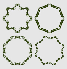 Poster - Set of four polygon frames