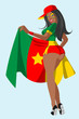 Cameroon soccer fan