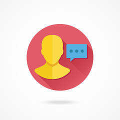 Poster - Vector Account User Message Icon