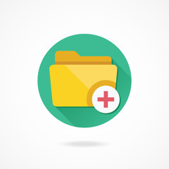 Poster - Vector Add Folder Icon