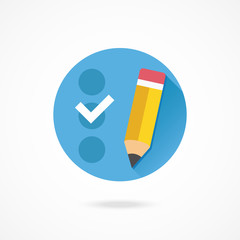 Poster - vector checklist icon