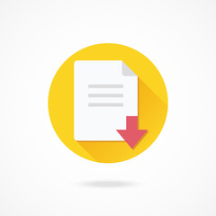 Aufkleber - Vector Download File Icon