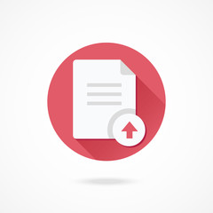 Aufkleber - Vector Upload Document Icon
