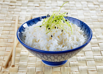 Wall Mural - bowl of boiled rice