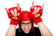 © Elnur - Funny boxer isolated on the white background