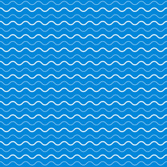 Wall Mural - Vector seamless abstract pattern, waves