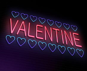 Wall Mural - Valentine concept.