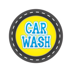 Wall Mural - Vector sign. Car wash.