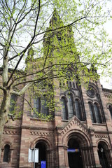 Wall Mural - Church in Freiburg (Minster), Germany