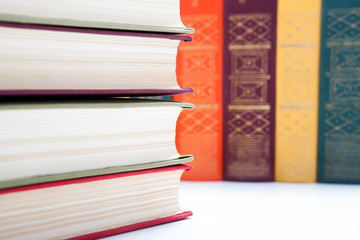 Poster - stack of books closeup