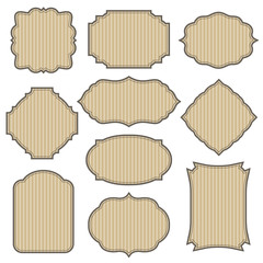 Wall Mural - Vintage cardboard frames set.