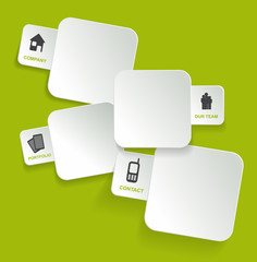 Aufkleber - Vector background concept design for brochure or website.