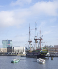 VOC Ship In Amsterdam
