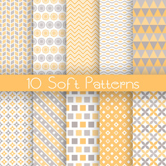 Wall Mural - vintage different vector seamless patterns (tiling)