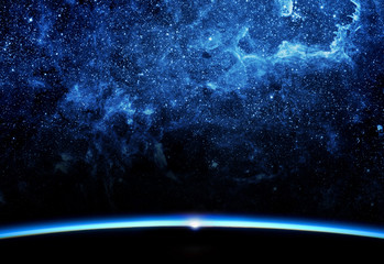 Wall Mural - earth and galaxy.