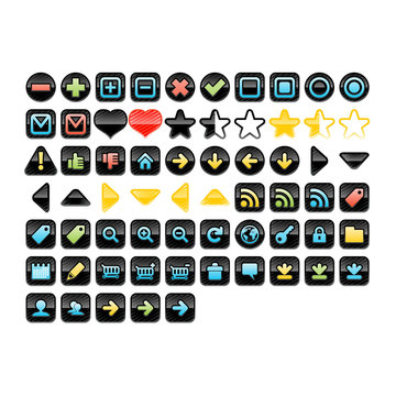 Black icon pack