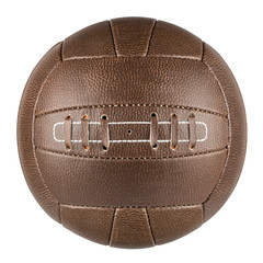 brown retro soccer ball