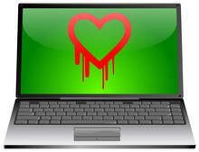Laptop Mit Heartbleed Bug