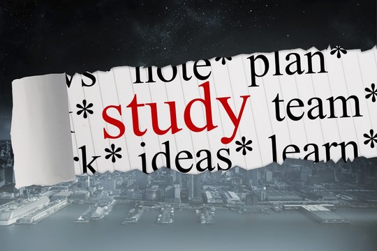 Study against balcony overlooking city