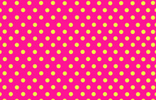 The Yellow Polka Dot With Pink Background