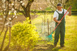 © lightpoet - Portrait of a handsome senior man gardening in his garden