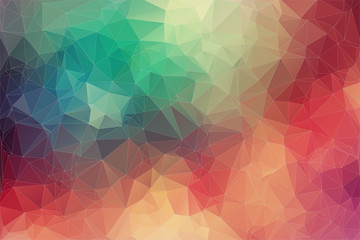 Wall Mural - Abstract 2D geometric colorful background