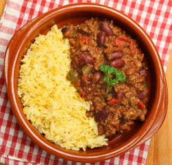 Canvas Print - Chilli Con Carne & Rice