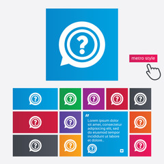 Poster - question mark sign icon. help symbol.
