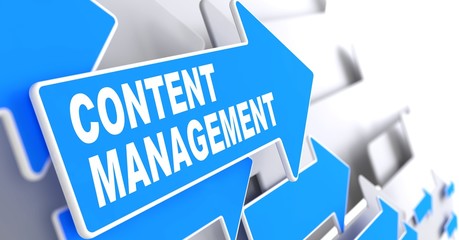 Poster - Content Management on Blue Arrow.