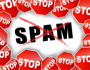 Stop spam illustration