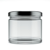 Fototapeta  - Empty glass jar