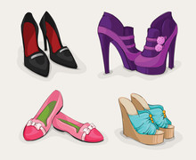 Fashion Collection Of Woman's Shoes