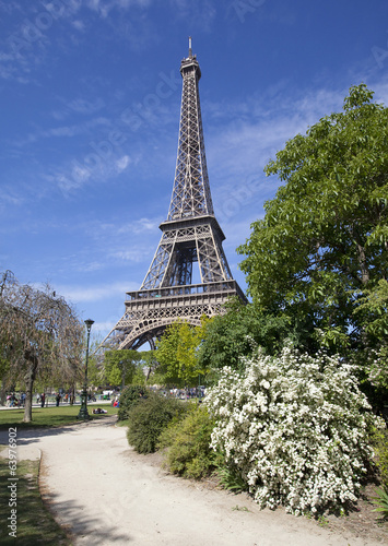 Naklejka na szybę Eiffel Tower, Paris, April 2014