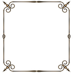 wrought-iron frame