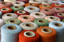 Collection Of Natural Colored Vintage Thread Spools