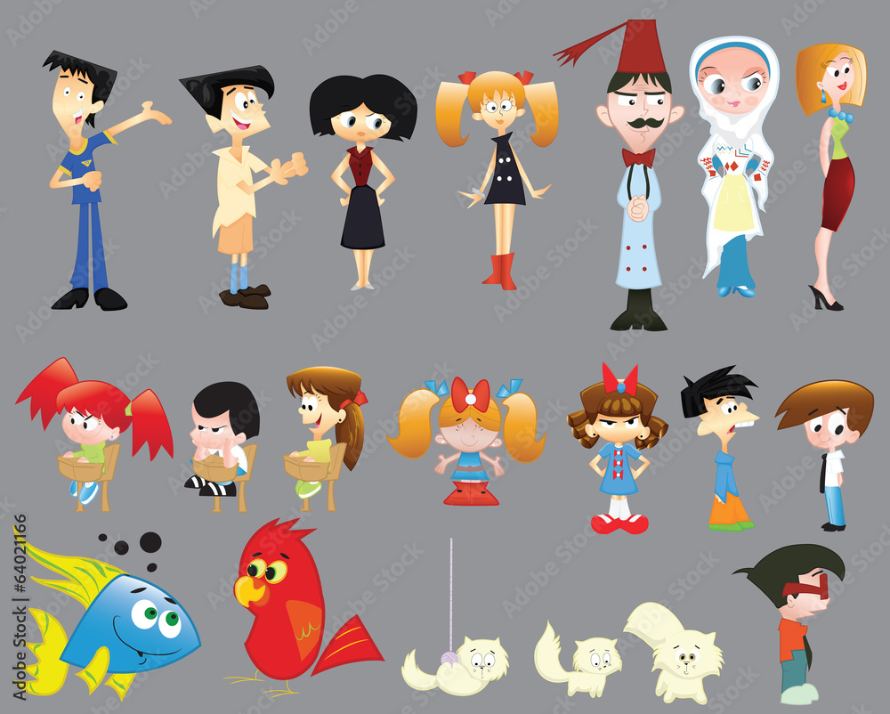 Simple Cartoon Characters