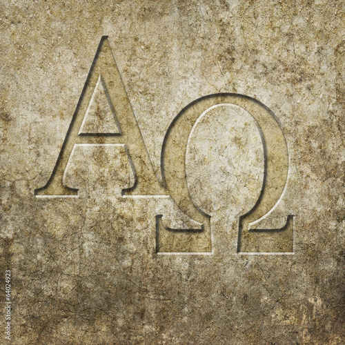 Alpha Omega Stein kaufen Sie diese Illustration und finden Sie