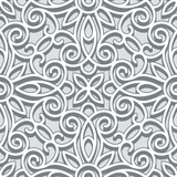 Grey lace texture, seamless pattern