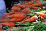 Fototapeta Tulipany - market carrots