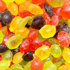 Canvas Print - background of colored candies. macro