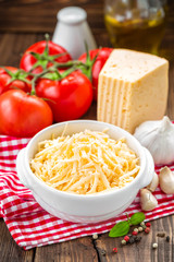 Wall Mural - Grated cheese