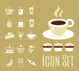 Canvas Print - Coffee Icon Set