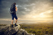 canvas print picture - Backpacker