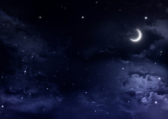 Wall Mural - nightly sky with stars