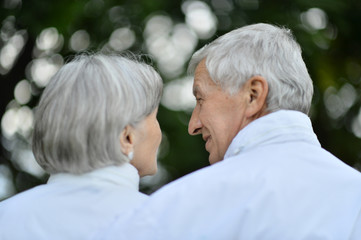 Wall Mural - Happy senior couple