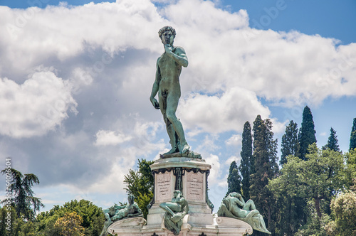 Fotografía David at Piazzale Michelangelo in Florence, Italy