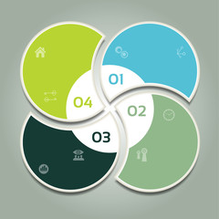 Wall Mural - Vector Progress Background / Product Choice or Version. eps 10