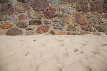 sand and wall