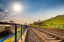 Railway During A Sunny Day