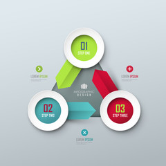 Wall Mural - Vector background for presentation or infographic